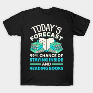 Staying Inside and Reading Books T-Shirt